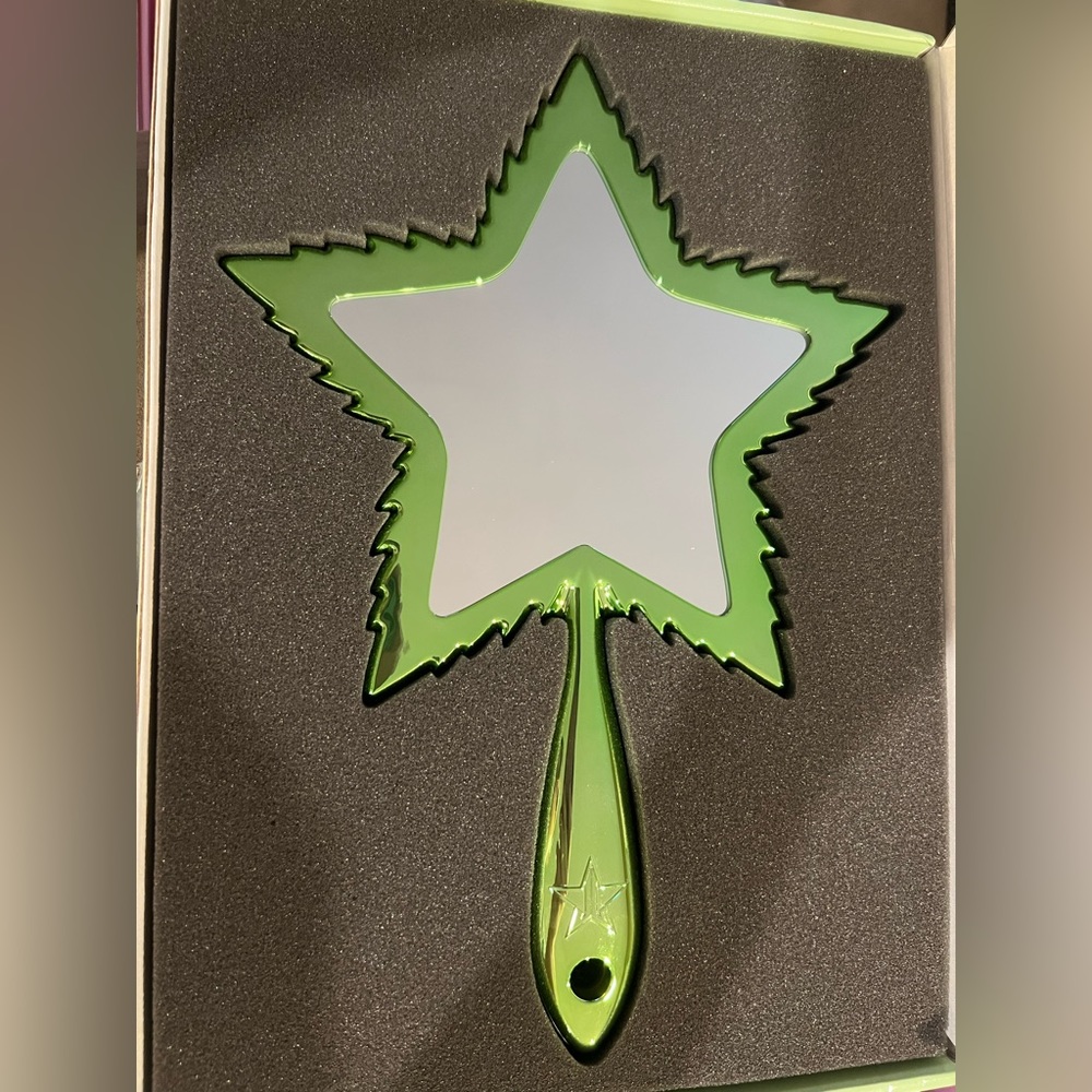 Jeffrey Star green chrome leaf mirror *unopened*
